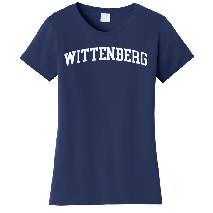 Wittenberg Arch Vintage Retro College Athletic Sports Women's T-Shirt