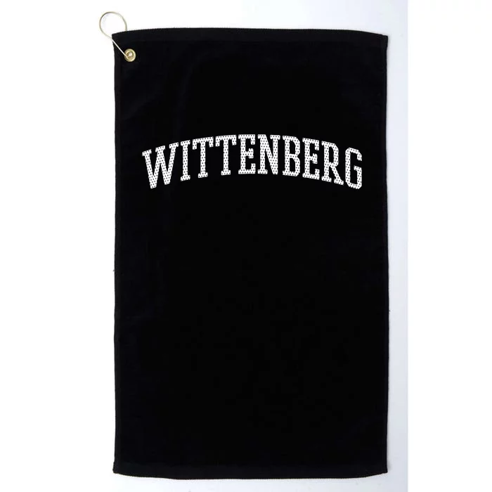 Wittenberg Arch Vintage College University Alumni Style Platinum Collection Golf Towel