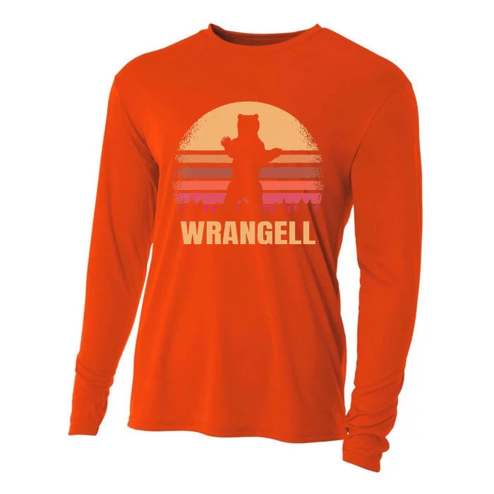 Wrangell Alaska Vintage Bear Ak Cooling Performance Long Sleeve Crew