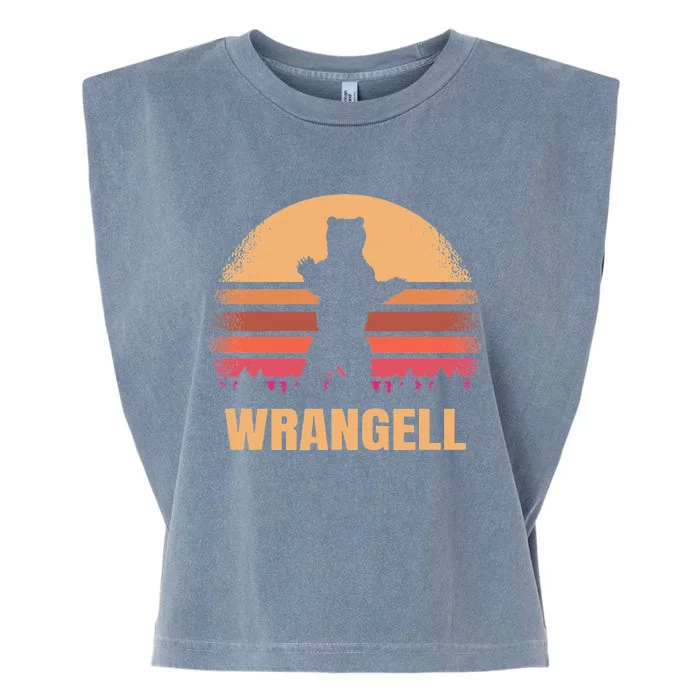 Wrangell Alaska Vintage Bear Ak Garment-Dyed Women's Muscle Tee