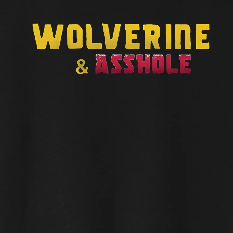 Wolverine Asshole Women's Crop Top Tee