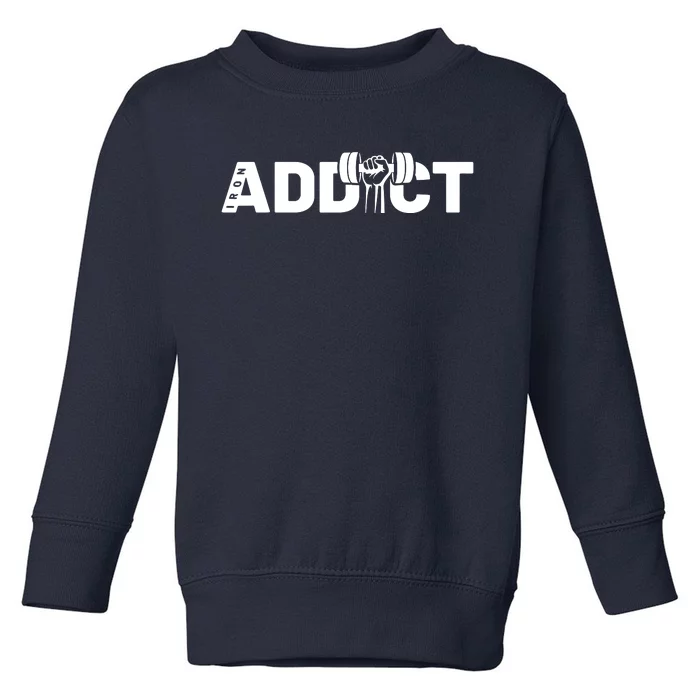 Weightlifting Addict Toddler Sweatshirt