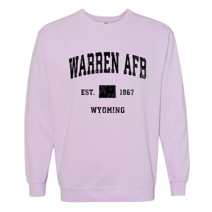 Warren Afb Wyoming Wy Vintage Athletic Garment-Dyed Sweatshirt