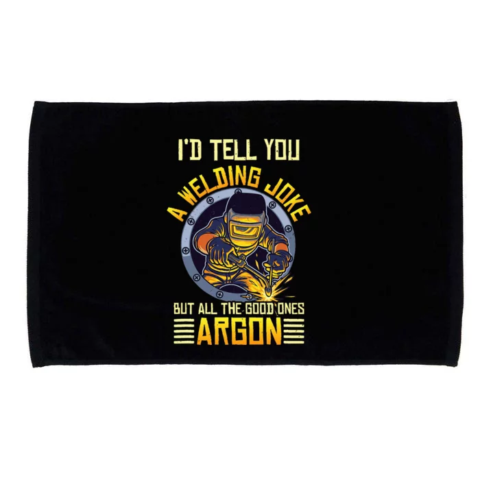 Welding Argon Welding Funny Welder Microfiber Hand Towel