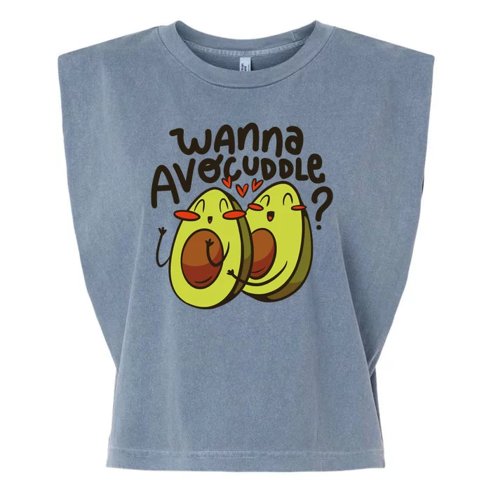 Wanna Avocuddle Garment-Dyed Women's Muscle Tee