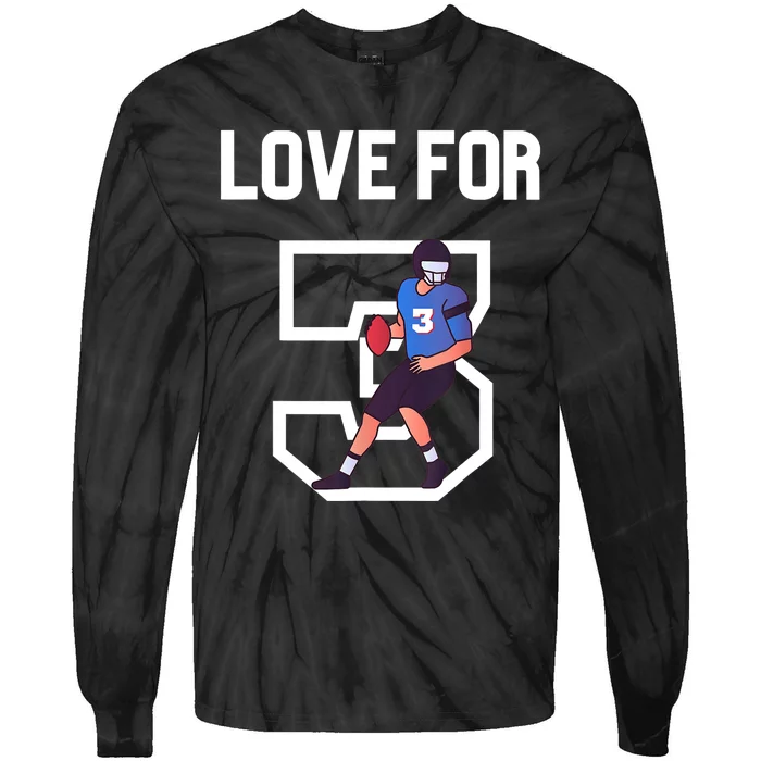 We Are With You Damar Love For 3 Tie-Dye Long Sleeve Shirt