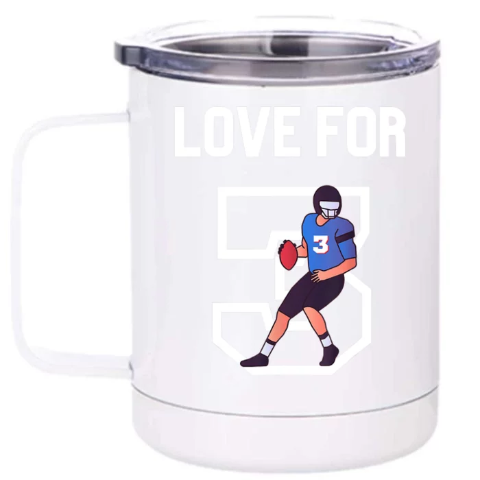 We Are With You Damar Love For 3 Front & Back 12oz Stainless Steel Tumbler Cup