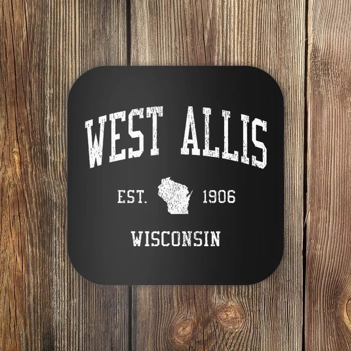 West Allis Wi Vintage Athletic Sports Js01 Coaster