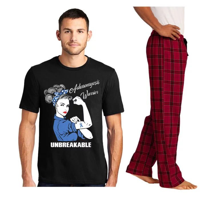 Wo Adenomyosis Warrior Unbreakable Gift Pajama Set