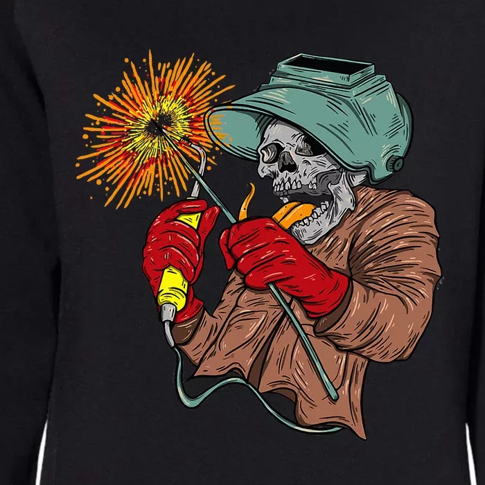 Welding Arc Welder Skeleton Skull Tig Gas welding Womens California Wash Sweatshirt