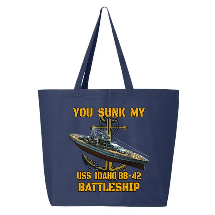 Ww2 American Warship Uss Idaho Bbgift42 Battleship Veterans Day Gift 25L Jumbo Tote