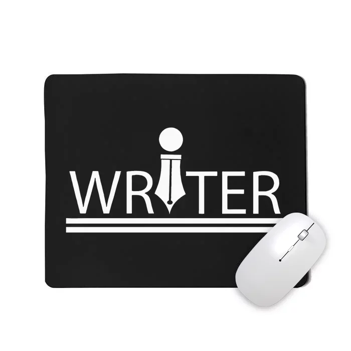 Writer Author  White Mousepad