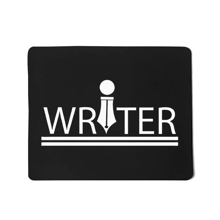 Writer Author  White Mousepad