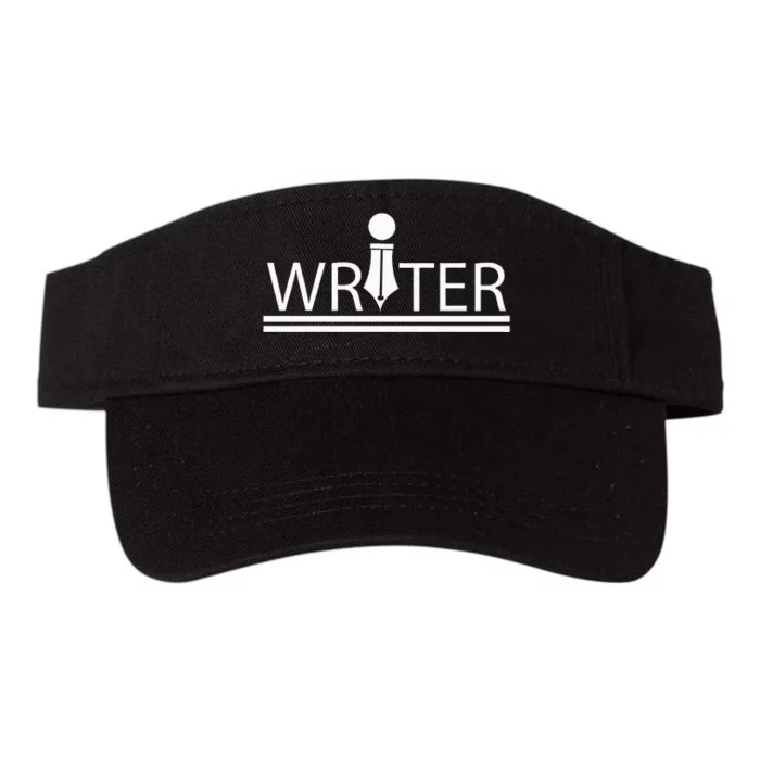 Writer Author  White Valucap Bio-Washed Visor