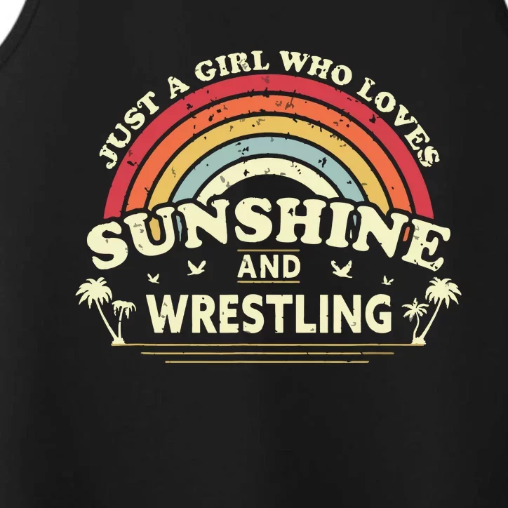 Wrestling A Who Loves Sunshine And Wrestling Performance Tank