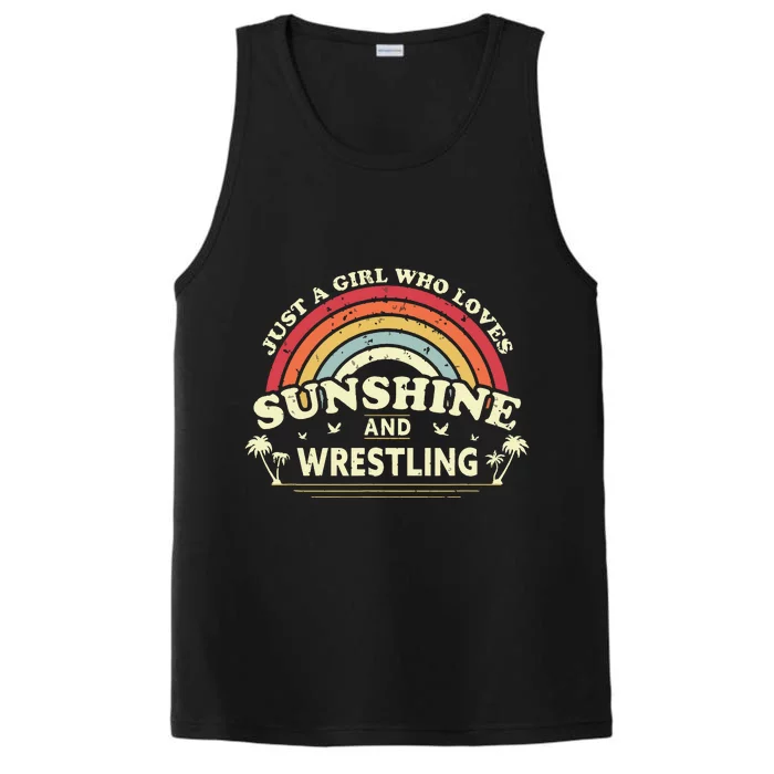 Wrestling A Who Loves Sunshine And Wrestling Performance Tank