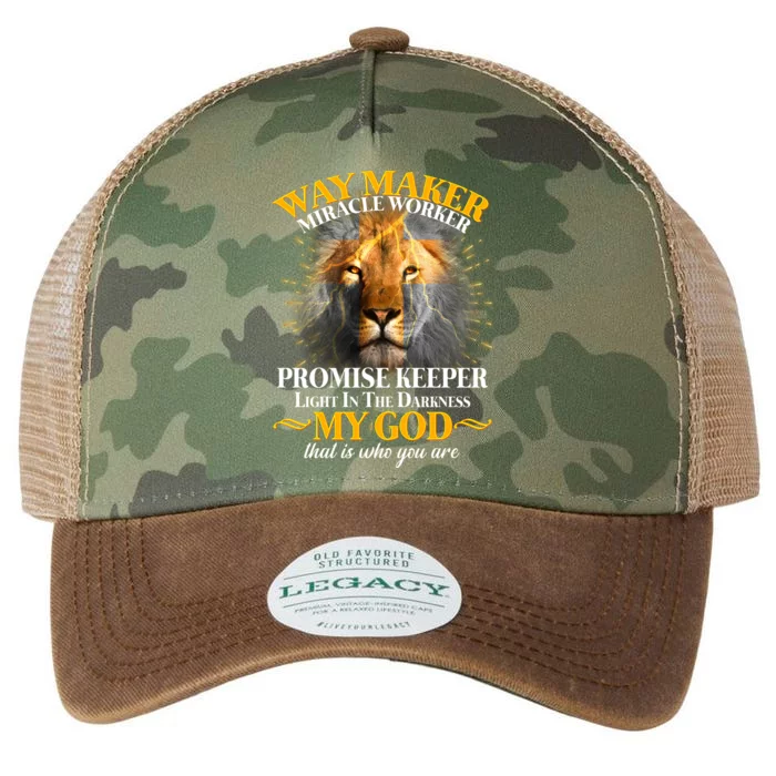 Way Maker Miracle Worker Lion Legacy Tie Dye Trucker Hat