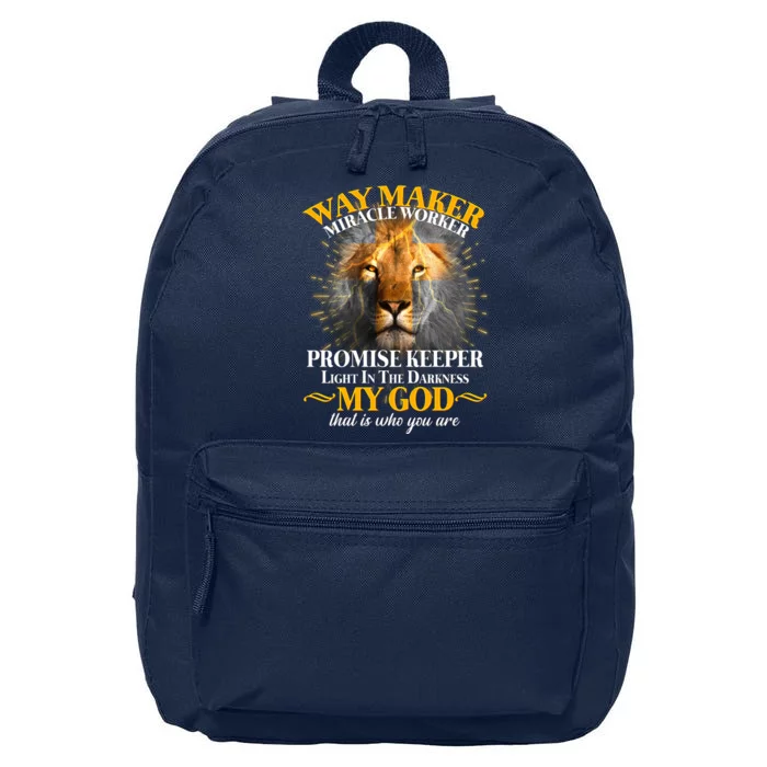 Way Maker Miracle Worker Lion 16 in Basic Backpack