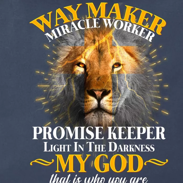 Way Maker Miracle Worker Lion Zip Tote Bag