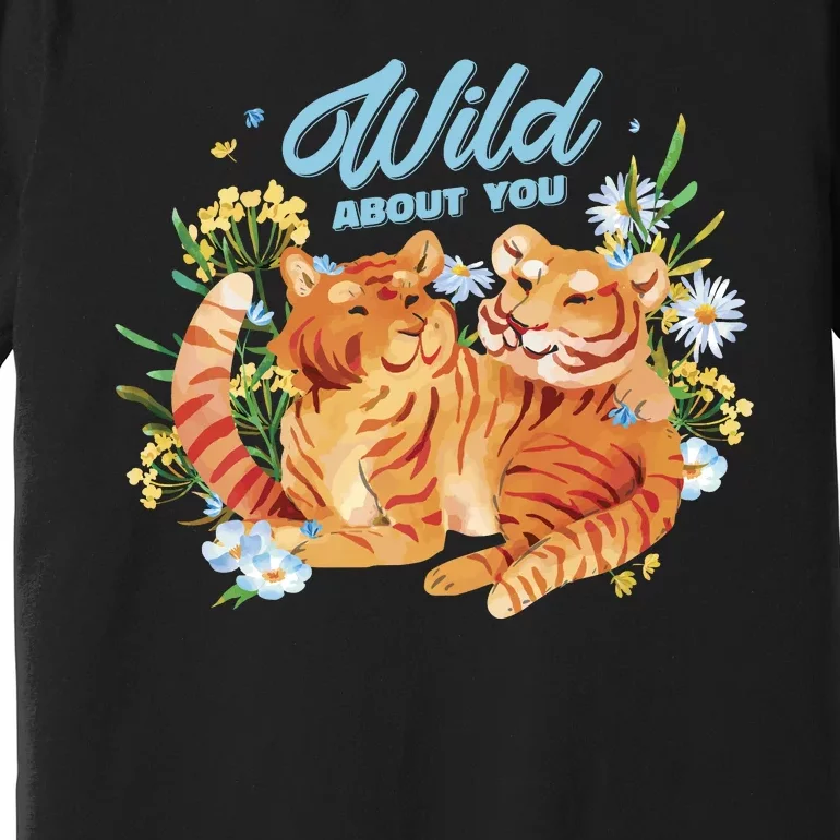 Wild About You Cute Tiger Couple Premium T-Shirt