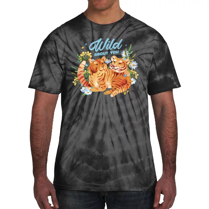 Wild About You Cute Tiger Couple Tie-Dye T-Shirt