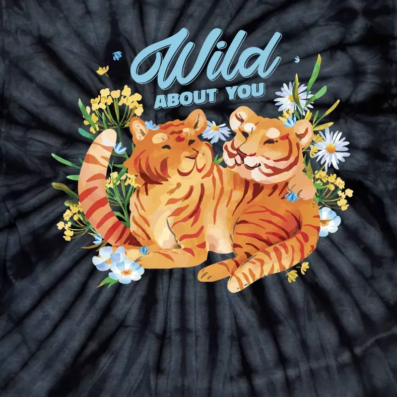 Wild About You Cute Tiger Couple Tie-Dye T-Shirt