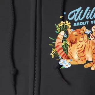 Wild About You Cute Tiger Couple Full Zip Hoodie