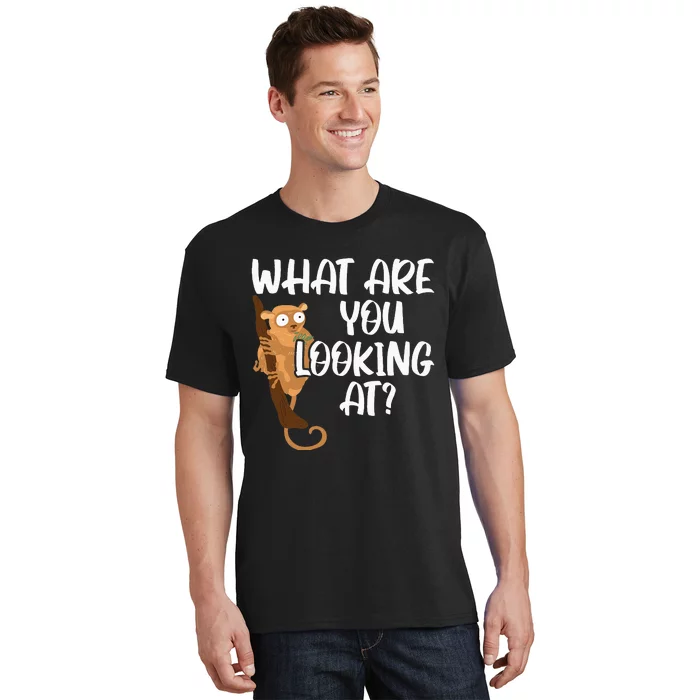 What Are You Looking At Big Eyes Animal Lover Tarsier T-Shirt