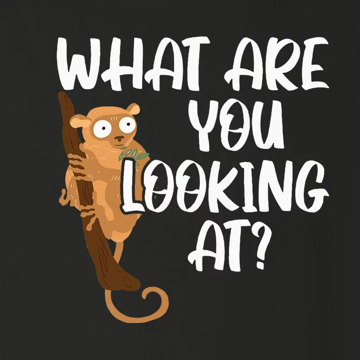 What Are You Looking At Big Eyes Animal Lover Tarsier Toddler Long Sleeve Shirt