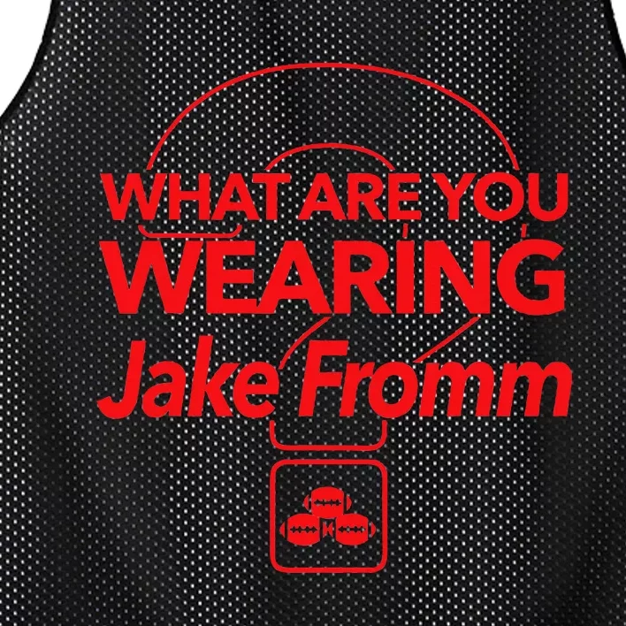 What Are You Wearing Jake Fromm By Georgia Mesh Reversible Basketball Jersey Tank