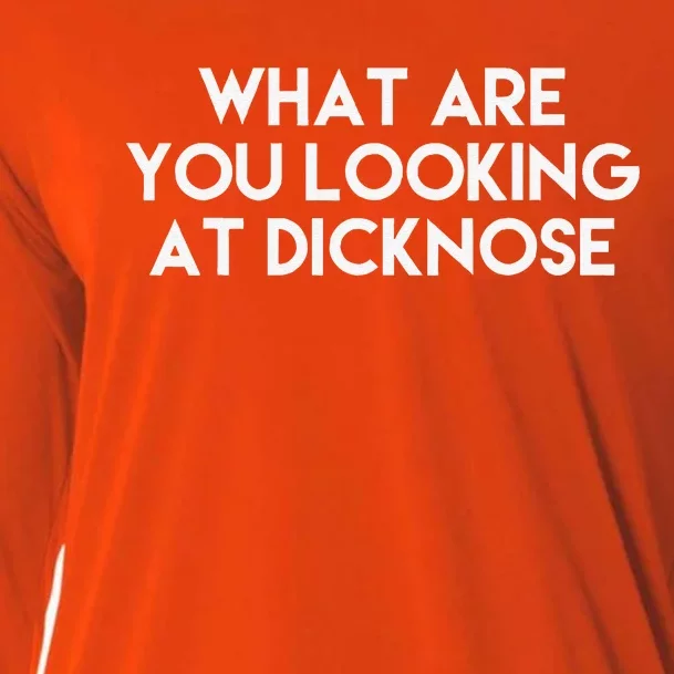 What Are You Looking At Dicknose Classic Costume Halloween Cooling Performance Long Sleeve Crew