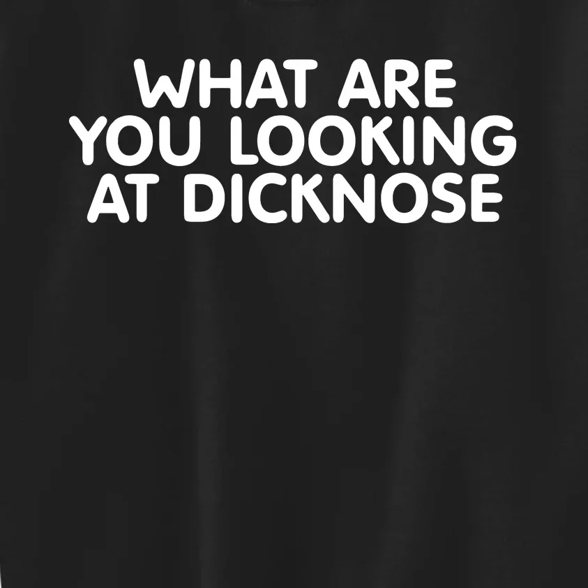 What Are You Looking At Dicknose Kids Sweatshirt