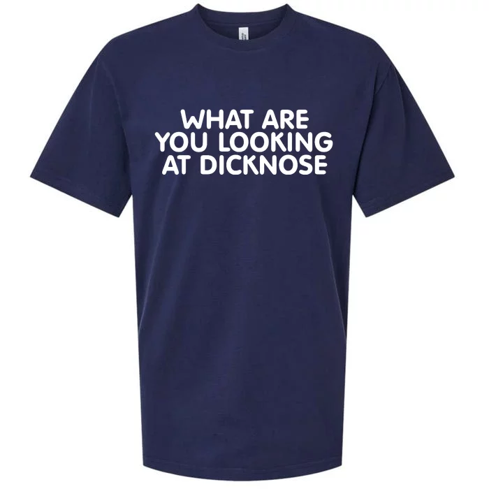 What Are You Looking At Dicknose Sueded Cloud Jersey T-Shirt