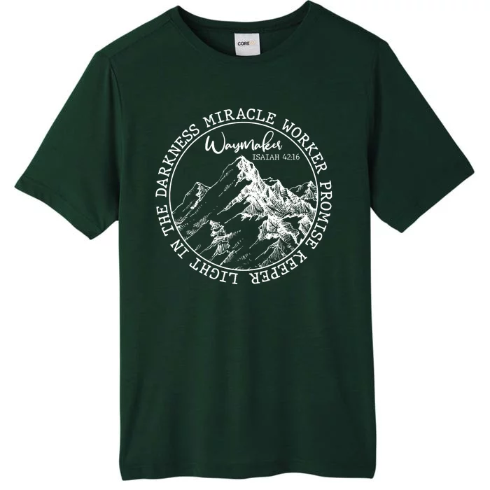 Waymaker Isaiah 42:16 Nature Mountains ChromaSoft Performance T-Shirt