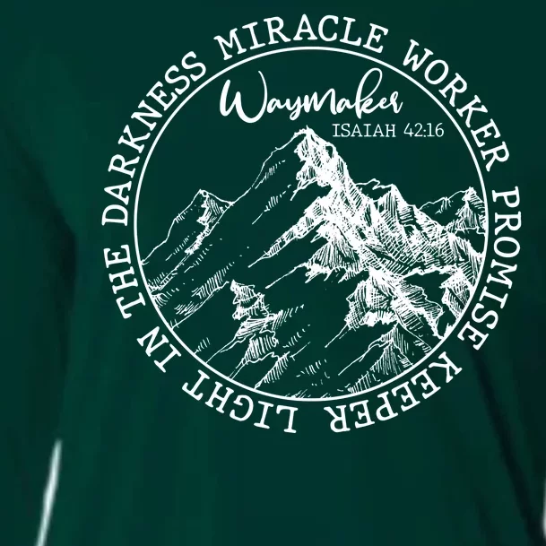 Waymaker Isaiah 42:16 Nature Mountains Cooling Performance Long Sleeve Crew