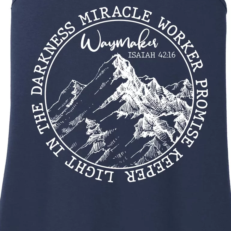 Waymaker Isaiah 42:16 Nature Mountains Ladies Essential Tank