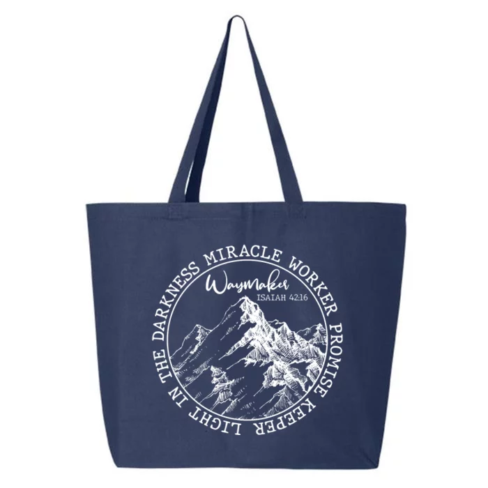 Waymaker Isaiah 42:16 Nature Mountains 25L Jumbo Tote