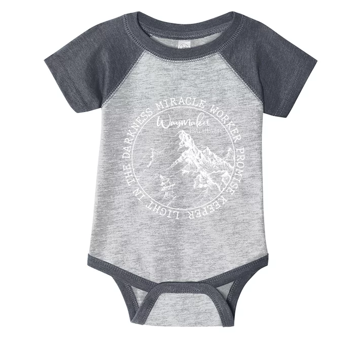 Waymaker Isaiah 42:16 Nature Mountains Infant Baby Jersey Bodysuit