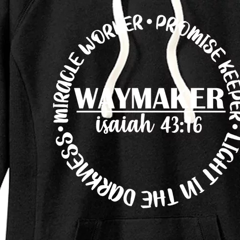 Waymaker Isaiah 43:16 Women's Fleece Hoodie