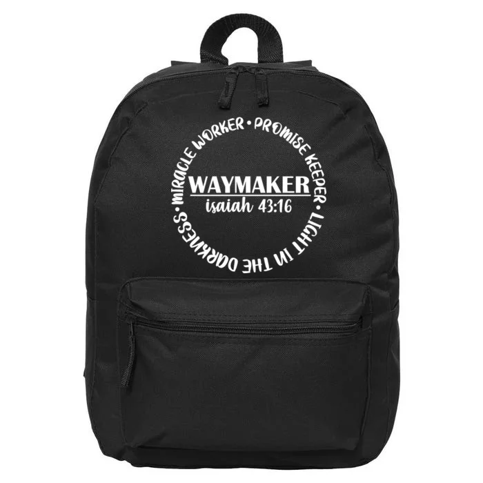 Waymaker Isaiah 43:16 16 in Basic Backpack