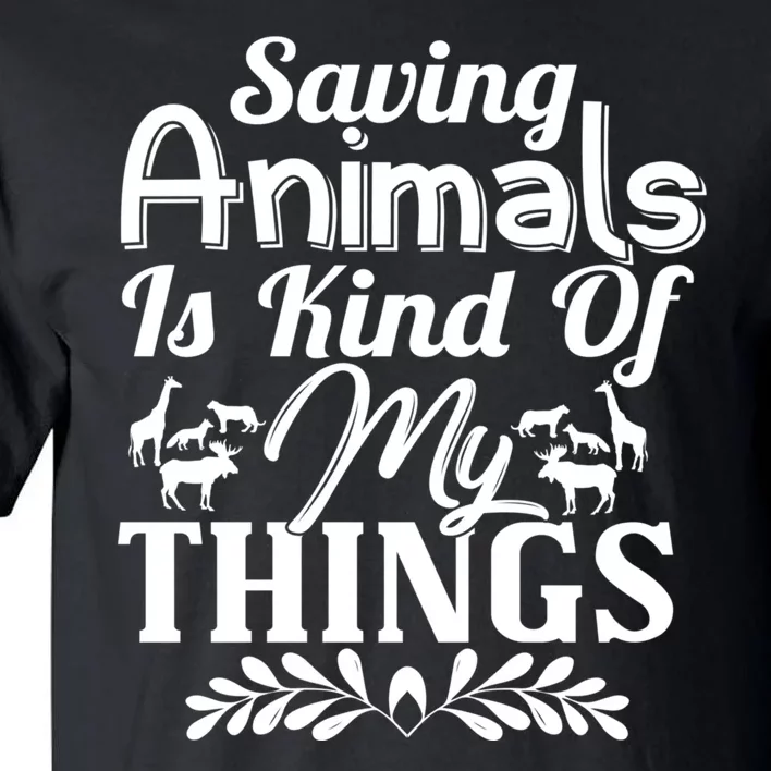 Wildlife Animals Zoo Keeper Graphic Tall T-Shirt