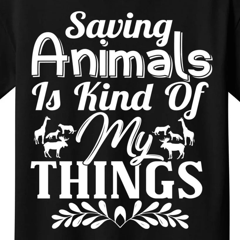 Wildlife Animals Zoo Keeper Graphic Kids T-Shirt