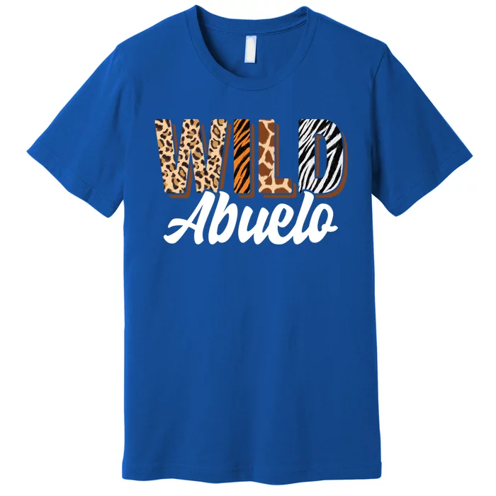 Wild Abuelo Zoo Born Two Be Wild Bgiftday Safari Jungle Animal Gift Premium T-Shirt