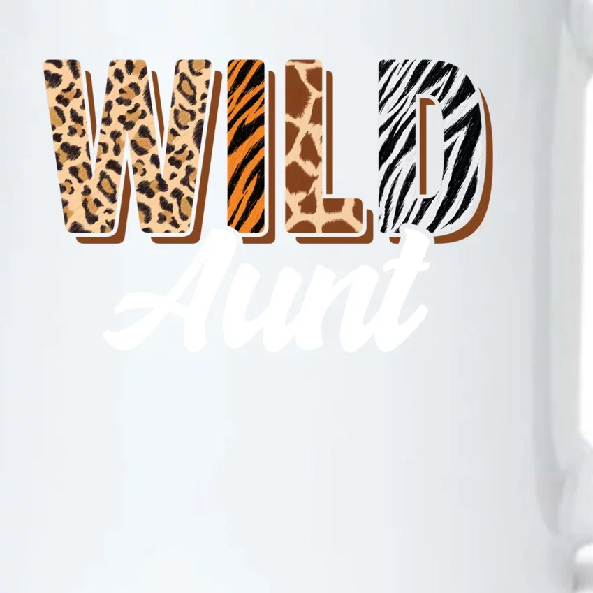 Wild Aunt Zoo Born Two Be Wild Bfunny Giftday Safari Jungle Animal Great Gift Black Color Changing Mug