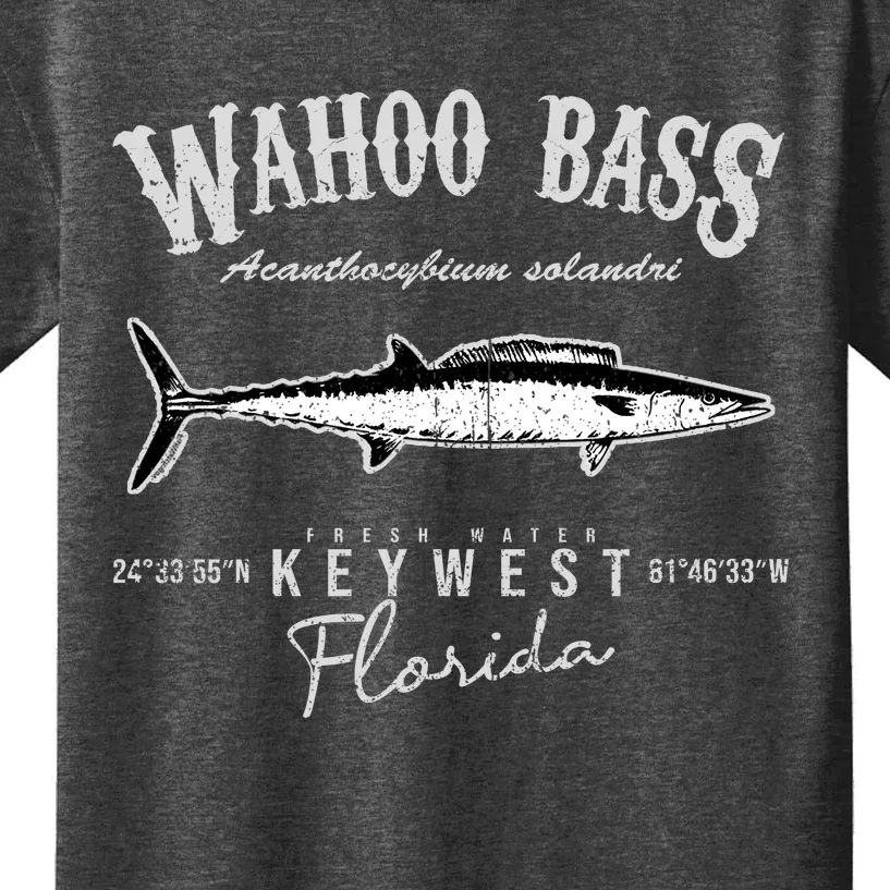 Wahoo Bass At Key West Florida Kids T-Shirt