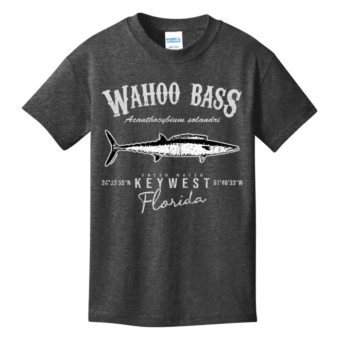 Wahoo Bass At Key West Florida Kids T-Shirt