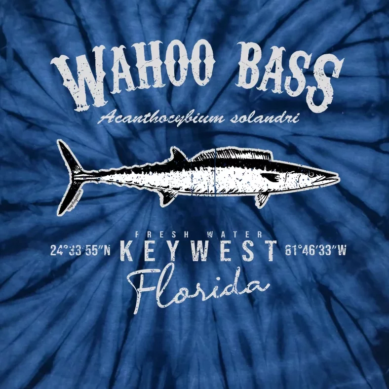 Wahoo Bass At Key West Florida Tie-Dye T-Shirt