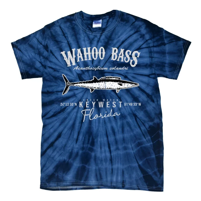 Wahoo Bass At Key West Florida Tie-Dye T-Shirt