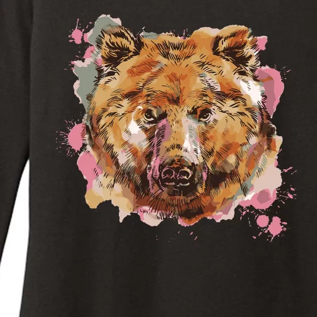 Wild Bear Art Womens CVC Long Sleeve Shirt