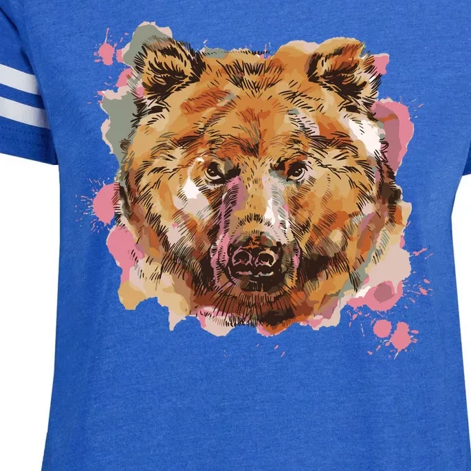 Wild Bear Art Enza Ladies Jersey Football T-Shirt